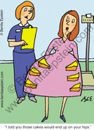 funny presentation powerpoint nurse nursing weigh weight diet health healthy doctors office checkup cakes sweets diabetes illness sick ill sick disease medical medicine cartoon 1631